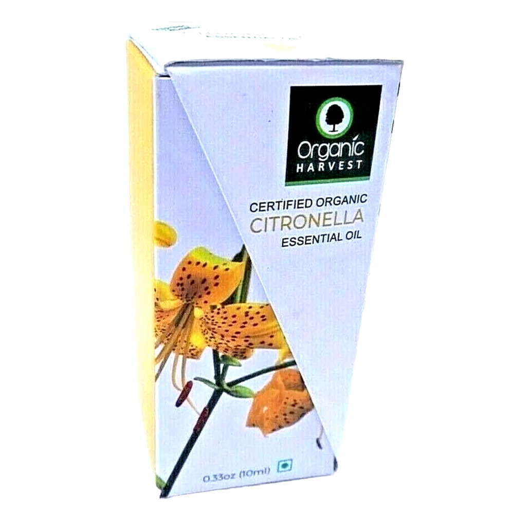 Organic Harvest Citronella Essential Oil Aromatherapy 100% Pure NEW 0.33oz NIB
